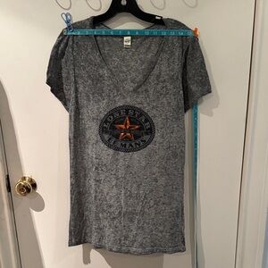 Lone Star Circuit of Americas Gray Graphic T-Shirt with Star Logo light weight
